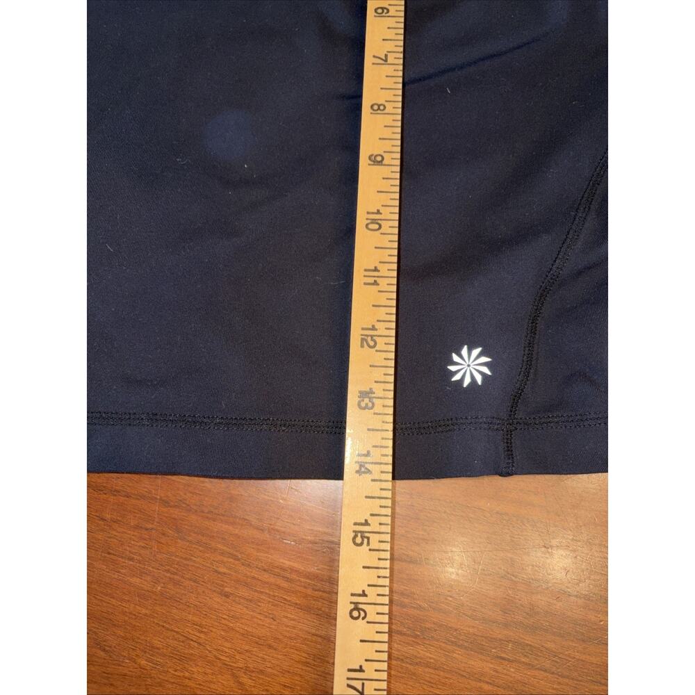 Women L Athleta Skort Skirt Black Pull-On Stretch Travel Golf Casual 14” - Picture 5 of 6